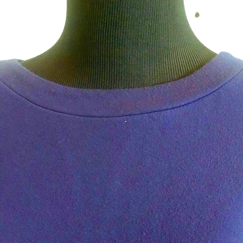 Altar'd State Navy Soft Knit And Lace Oversized Tunic Length Sweater Size L - Picture 4 of 12